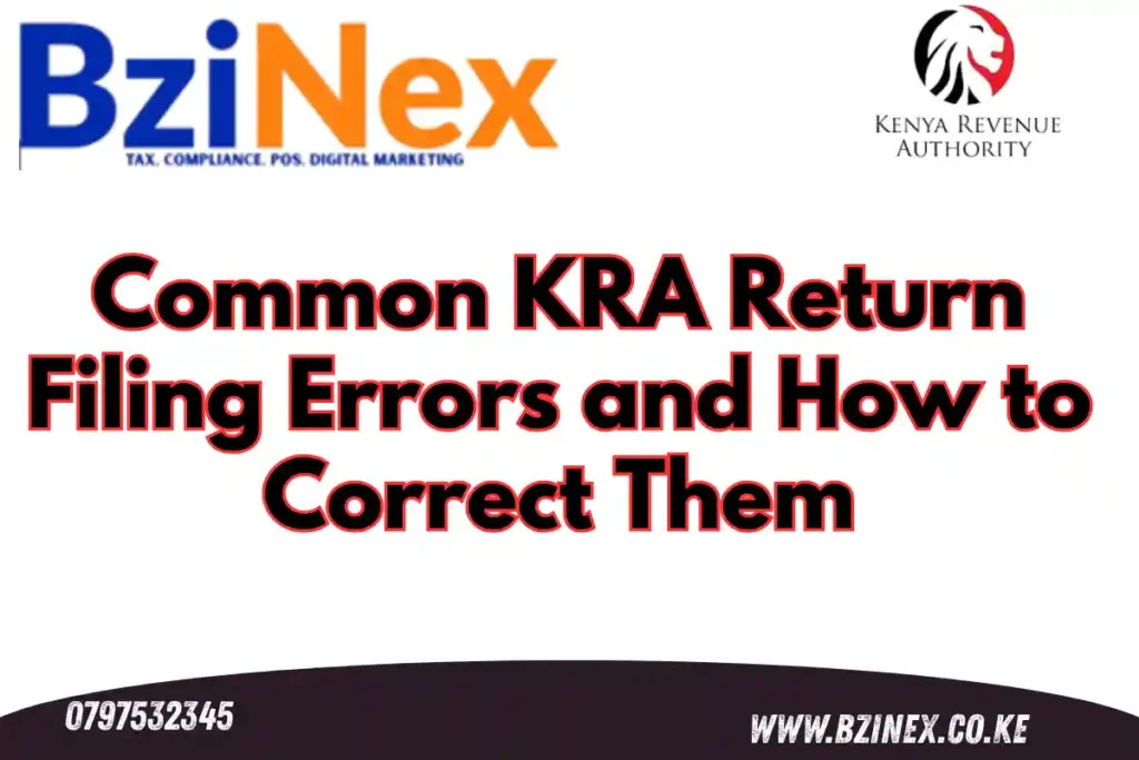 KRA return filing errors