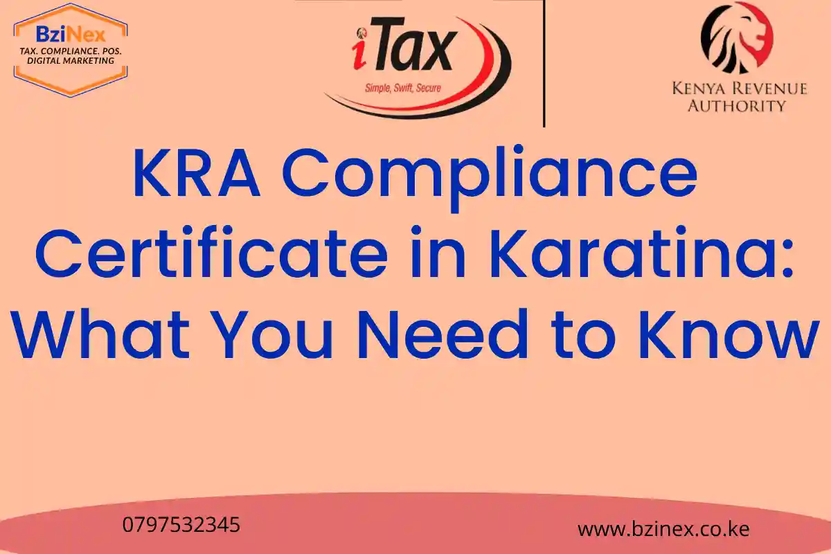 KRA Compliance Certificate in Karatina