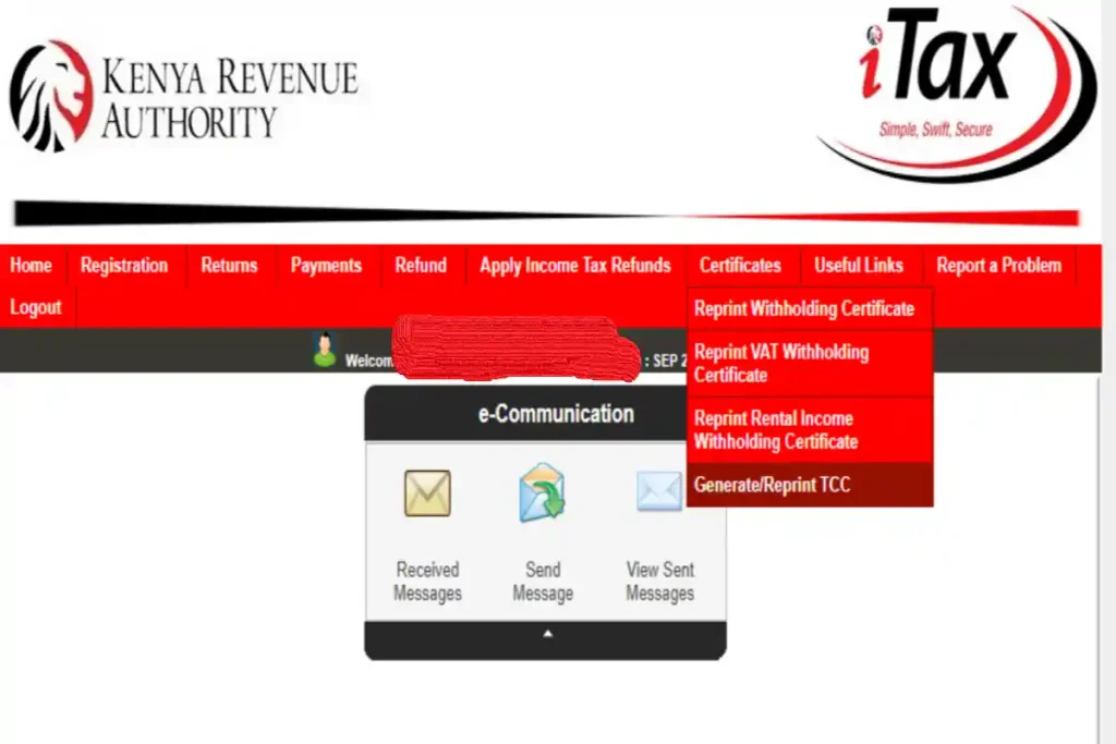 KRA tax compliance certificate