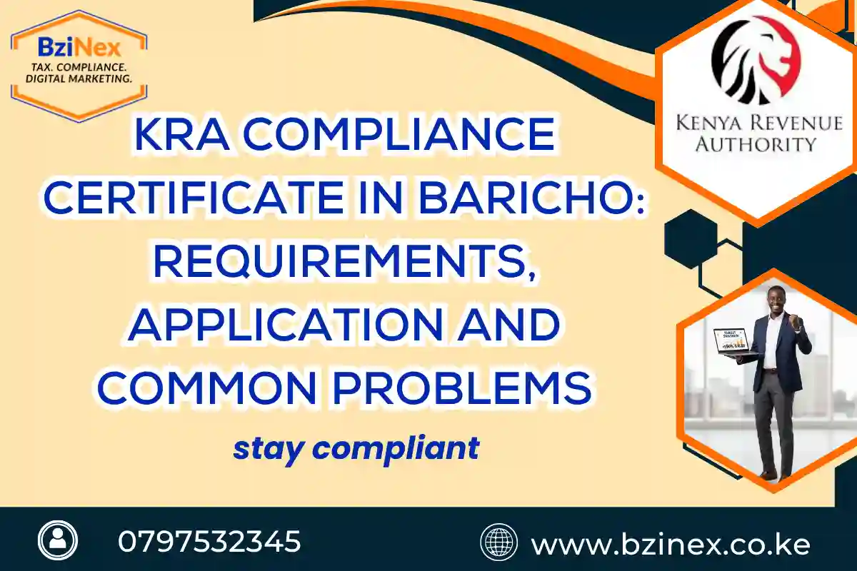 KRA Compliance Certificate in Baricho